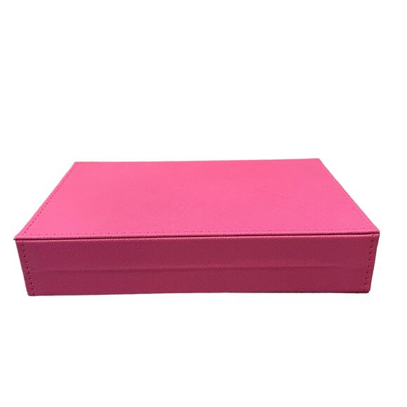 BROUK & CO Ellen Dominoes Travel Set in Posh Hot Pink Vegan Leather NEW In Box - Picture 9 of 10